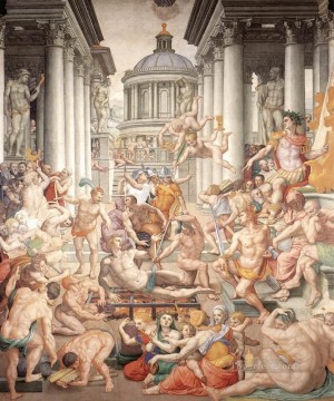  FLOR Pintura - Martirio de San Lorenzo Florencia Agnolo Bronzino